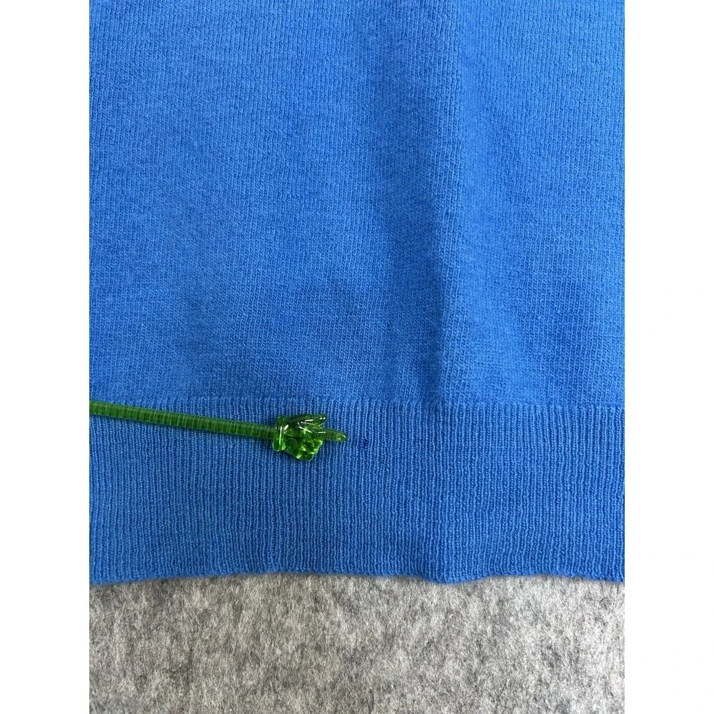 Vtg Honda Blue V-Neck Wool Long Sleeve Men’s Sweater XL